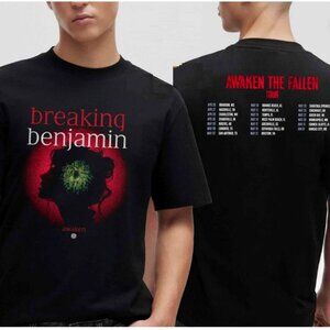 Breaking Benjamin Awaken The Fallen 2025 Tour Dates Two Sided Unisex T-Shirt 81